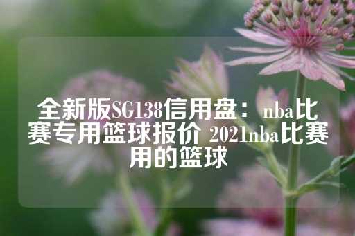 全新版SG138信用盘：nba比赛专用篮球报价 2021nba比赛用的篮球