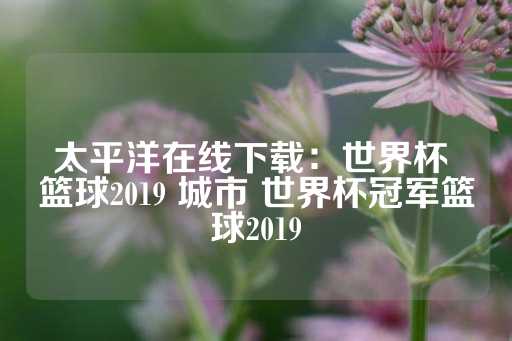 太平洋在线下载：世界杯 篮球2019 城市 世界杯冠军篮球2019-第1张图片-皇冠信用盘出租