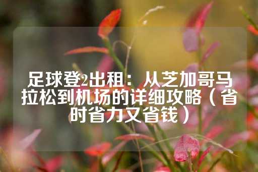 足球登2出租：从芝加哥马拉松到机场的详细攻略（省时省力又省钱）