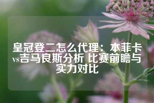 皇冠登二怎么代理：本菲卡vs吉马良斯分析 比赛前瞻与实力对比