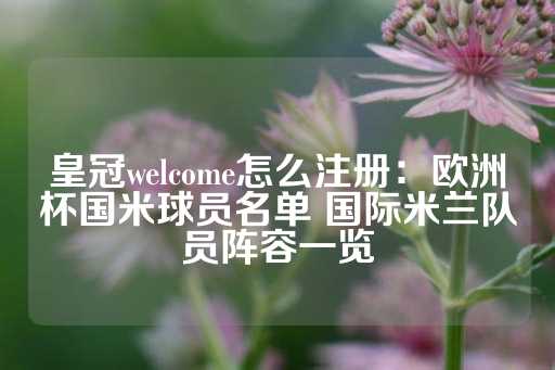 皇冠welcome怎么注册：欧洲杯国米球员名单 国际米兰队员阵容一览