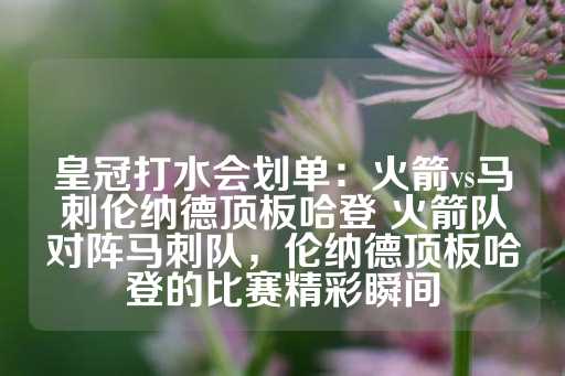 皇冠打水会划单：火箭vs马刺伦纳德顶板哈登 火箭队对阵马刺队，伦纳德顶板哈登的比赛精彩瞬间