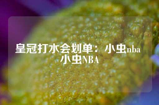 皇冠打水会划单：小虫nba 小虫NBA-第1张图片-皇冠信用盘出租