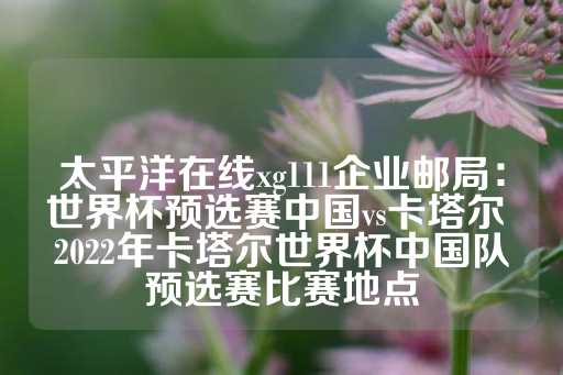 太平洋在线xg111企业邮局：世界杯预选赛中国vs卡塔尔 2022年卡塔尔世界杯中国队预选赛比赛地点-第1张图片-皇冠信用盘出租