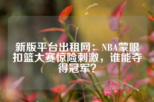 新版平台出租网：NBA蒙眼扣篮大赛惊险刺激，谁能夺得冠军？