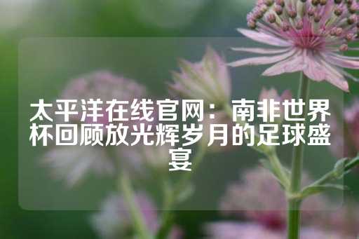 太平洋在线官网：南非世界杯回顾放光辉岁月的足球盛宴-第1张图片-皇冠信用盘出租