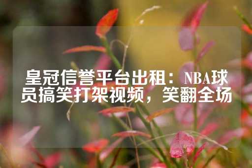 皇冠信誉平台出租：NBA球员搞笑打架视频，笑翻全场