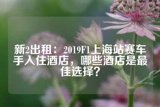 新2出租：2019F1上海站赛车手入住酒店，哪些酒店是最佳选择？-第1张图片-皇冠信用盘出租