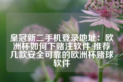 皇冠新二手机登录地址：欧洲杯如何下赌注软件 推荐几款安全可靠的欧洲杯赌球软件