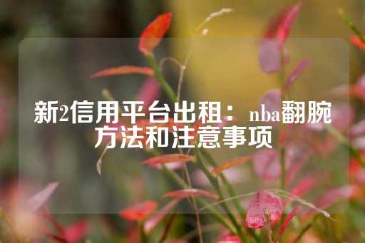 新2信用平台出租：nba翻腕方法和注意事项-第1张图片-皇冠信用盘出租