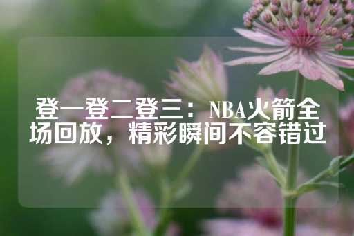 登一登二登三：NBA火箭全场回放，精彩瞬间不容错过