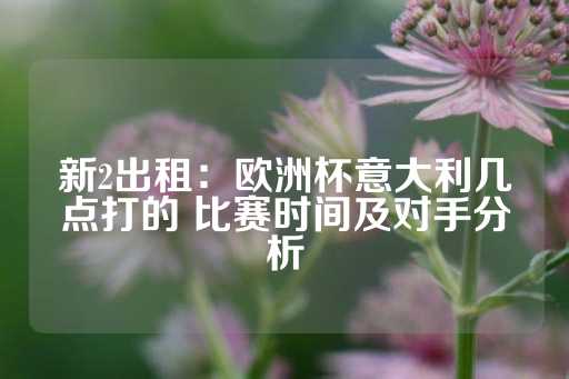 新2出租：欧洲杯意大利几点打的 比赛时间及对手分析-第1张图片-皇冠信用盘出租