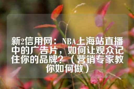 新2信用网：NBA上海站直播中的广告片，如何让观众记住你的品牌？（营销专家教你如何做）