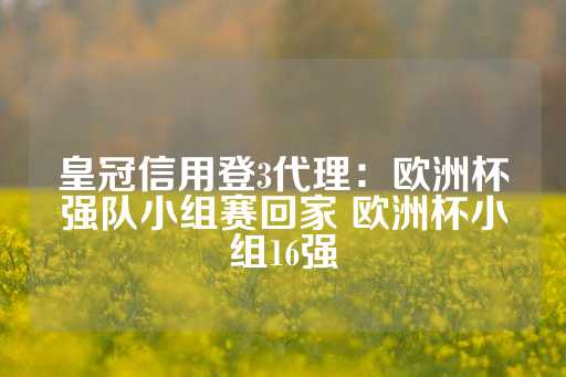 皇冠信用登3代理：欧洲杯强队小组赛回家 欧洲杯小组16强-第1张图片-皇冠信用盘出租