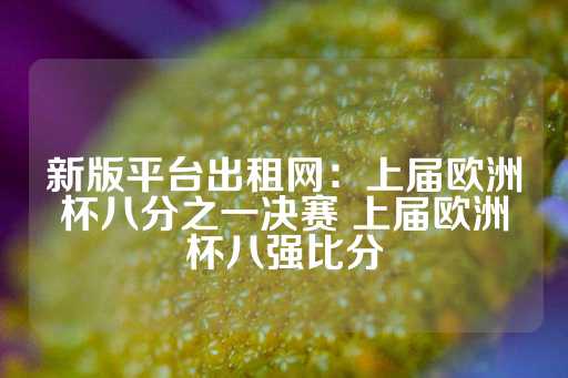 新版平台出租网：上届欧洲杯八分之一决赛 上届欧洲杯八强比分-第1张图片-皇冠信用盘出租