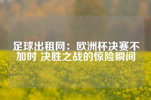 足球出租网：欧洲杯决赛不加时 决胜之战的惊险瞬间