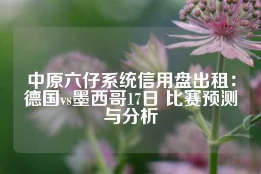 中原六仔系统信用盘出租：德国vs墨西哥17日 比赛预测与分析