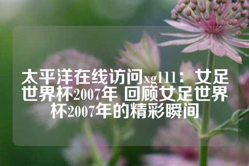 太平洋在线访问xg111：女足世界杯2007年 回顾女足世界杯2007年的精彩瞬间