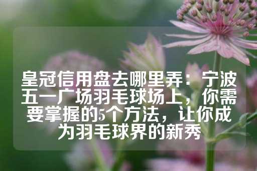 皇冠信用盘去哪里弄：宁波五一广场羽毛球场上，你需要掌握的5个方法，让你成为羽毛球界的新秀