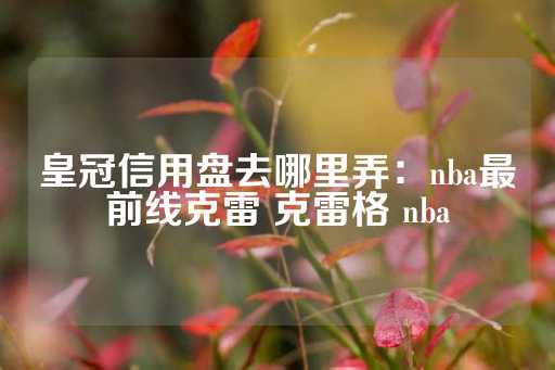 皇冠信用盘去哪里弄：nba最前线克雷 克雷格 nba