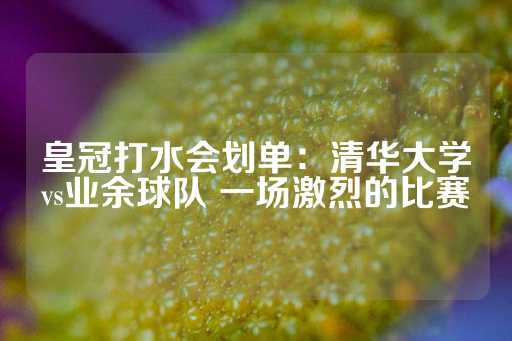 皇冠打水会划单：清华大学vs业余球队 一场激烈的比赛-第1张图片-皇冠信用盘出租