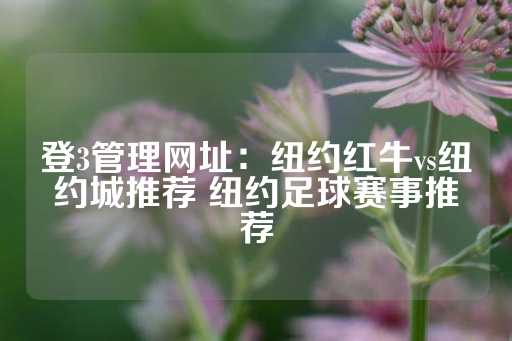 登3管理网址：纽约红牛vs纽约城推荐 纽约足球赛事推荐