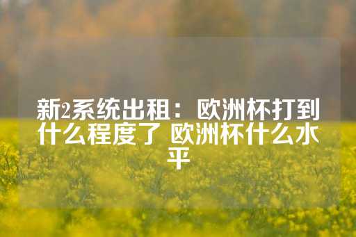 新2系统出租：欧洲杯打到什么程度了 欧洲杯什么水平