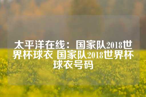 太平洋在线：国家队2018世界杯球衣 国家队2018世界杯球衣号码