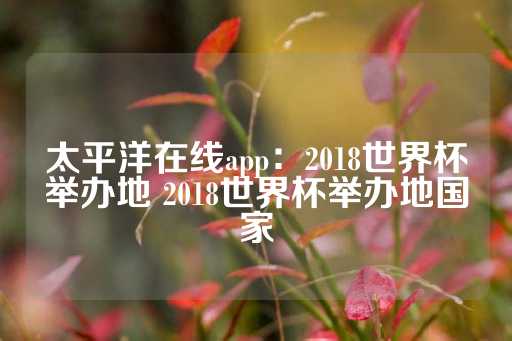 太平洋在线app：2018世界杯举办地 2018世界杯举办地国家