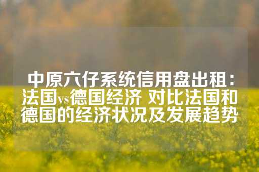 中原六仔系统信用盘出租：法国vs德国经济 对比法国和德国的经济状况及发展趋势