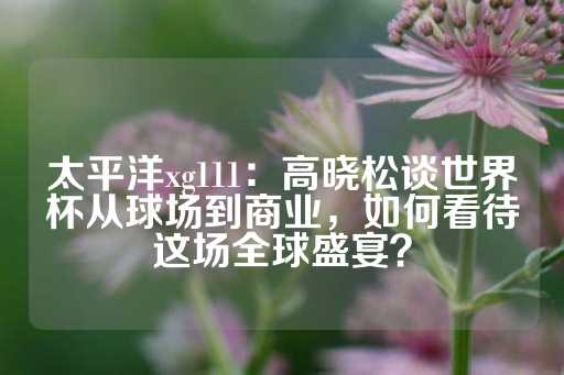 太平洋xg111：高晓松谈世界杯从球场到商业，如何看待这场全球盛宴？