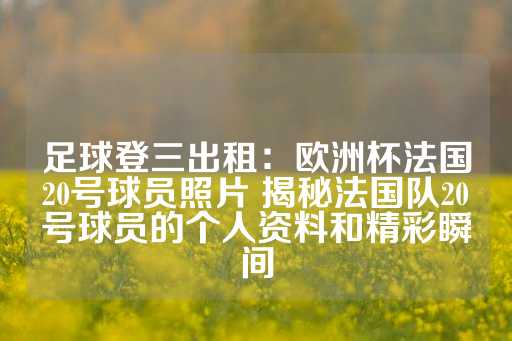 足球登三出租：欧洲杯法国20号球员照片 揭秘法国队20号球员的个人资料和精彩瞬间-第1张图片-皇冠信用盘出租