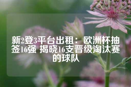 新2登3平台出租：欧洲杯抽签16强 揭晓16支晋级淘汰赛的球队-第1张图片-皇冠信用盘出租