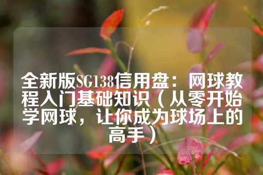 全新版SG138信用盘：网球教程入门基础知识（从零开始学网球，让你成为球场上的高手）-第1张图片-皇冠信用盘出租