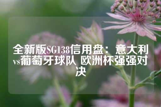 全新版SG138信用盘：意大利vs葡萄牙球队 欧洲杯强强对决-第1张图片-皇冠信用盘出租