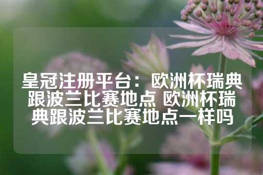 皇冠注册平台：欧洲杯瑞典跟波兰比赛地点 欧洲杯瑞典跟波兰比赛地点一样吗-第1张图片-皇冠信用盘出租