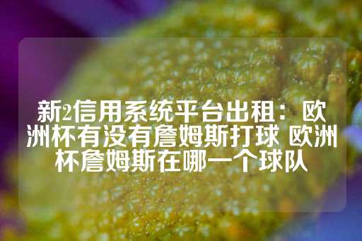 新2信用系统平台出租：欧洲杯有没有詹姆斯打球 欧洲杯詹姆斯在哪一个球队