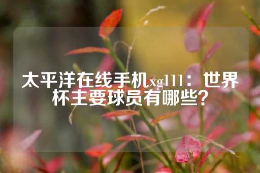 太平洋在线手机xg111：世界杯主要球员有哪些？