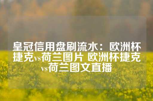 皇冠信用盘刷流水：欧洲杯捷克vs荷兰图片 欧洲杯捷克vs荷兰图文直播