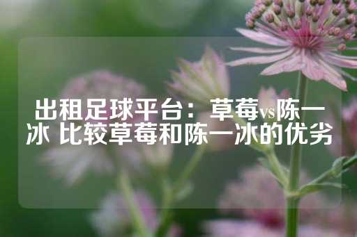 出租足球平台：草莓vs陈一冰 比较草莓和陈一冰的优劣