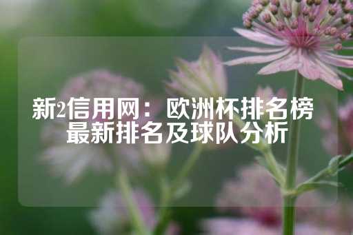 新2信用网：欧洲杯排名榜 最新排名及球队分析