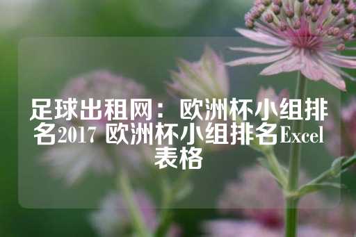 足球出租网：欧洲杯小组排名2017 欧洲杯小组排名Excel表格