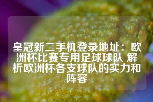 皇冠新二手机登录地址：欧洲杯比赛专用足球球队 解析欧洲杯各支球队的实力和阵容