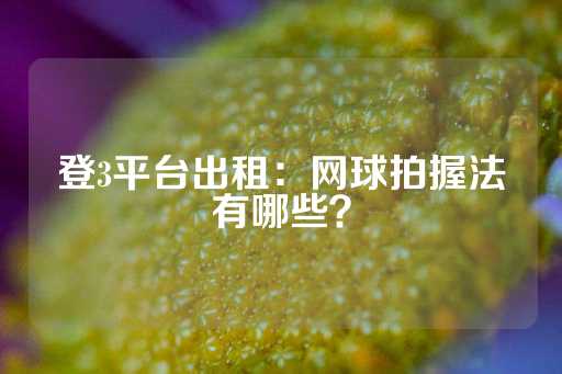 登3平台出租：网球拍握法有哪些？