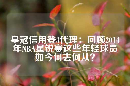 皇冠信用登3代理：回顾2014年NBA星锐赛这些年轻球员如今何去何从？