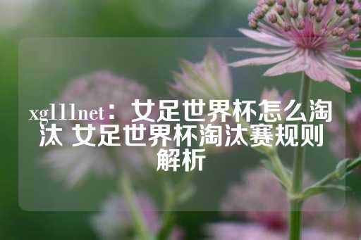 xg111net：女足世界杯怎么淘汰 女足世界杯淘汰赛规则解析-第1张图片-皇冠信用盘出租