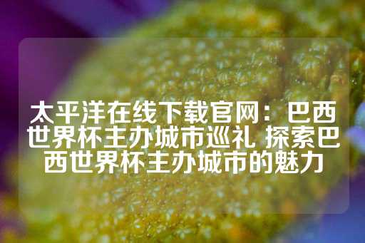 太平洋在线下载官网：巴西世界杯主办城市巡礼 探索巴西世界杯主办城市的魅力