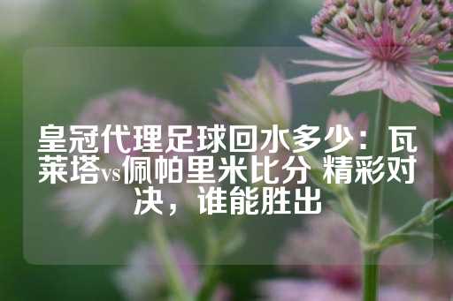 皇冠代理足球回水多少：瓦莱塔vs佩帕里米比分 精彩对决，谁能胜出