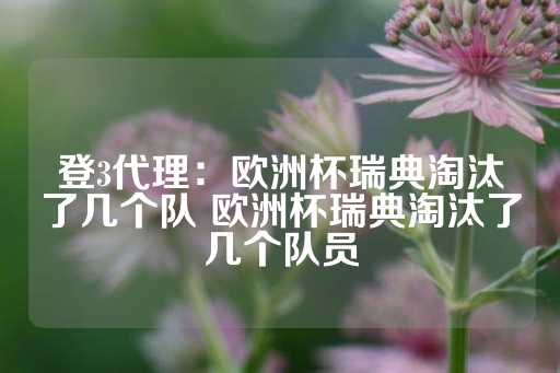 登3代理：欧洲杯瑞典淘汰了几个队 欧洲杯瑞典淘汰了几个队员