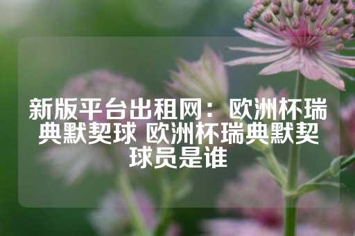 新版平台出租网：欧洲杯瑞典默契球 欧洲杯瑞典默契球员是谁